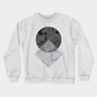 Grey Geometric Shapes Crewneck Sweatshirt